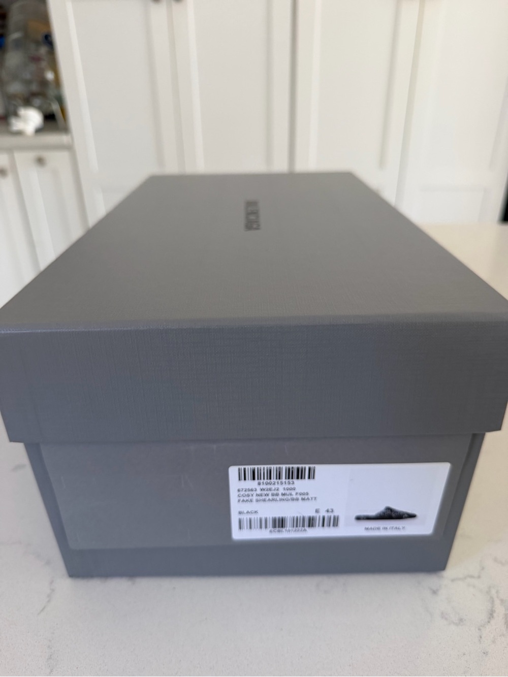 Balenciaga Black Shearling-Look Slip-On Loafers - Picture 3 of 5